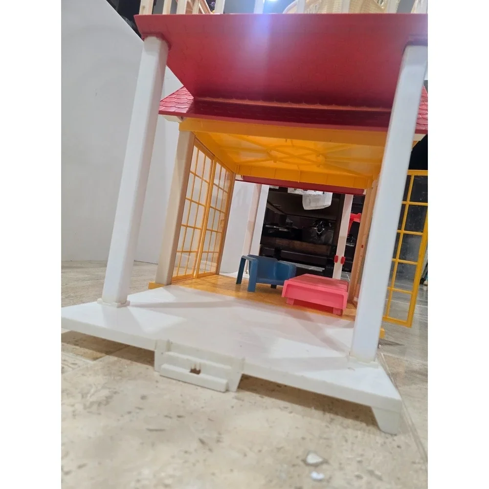 Vintage Mattel Barbie Dream House 1978-1982 A-Frame Dollhouse w/ Accessories